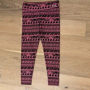 Victoria's Secret PINK Aztek Print Legging in Pink and Black Size Large